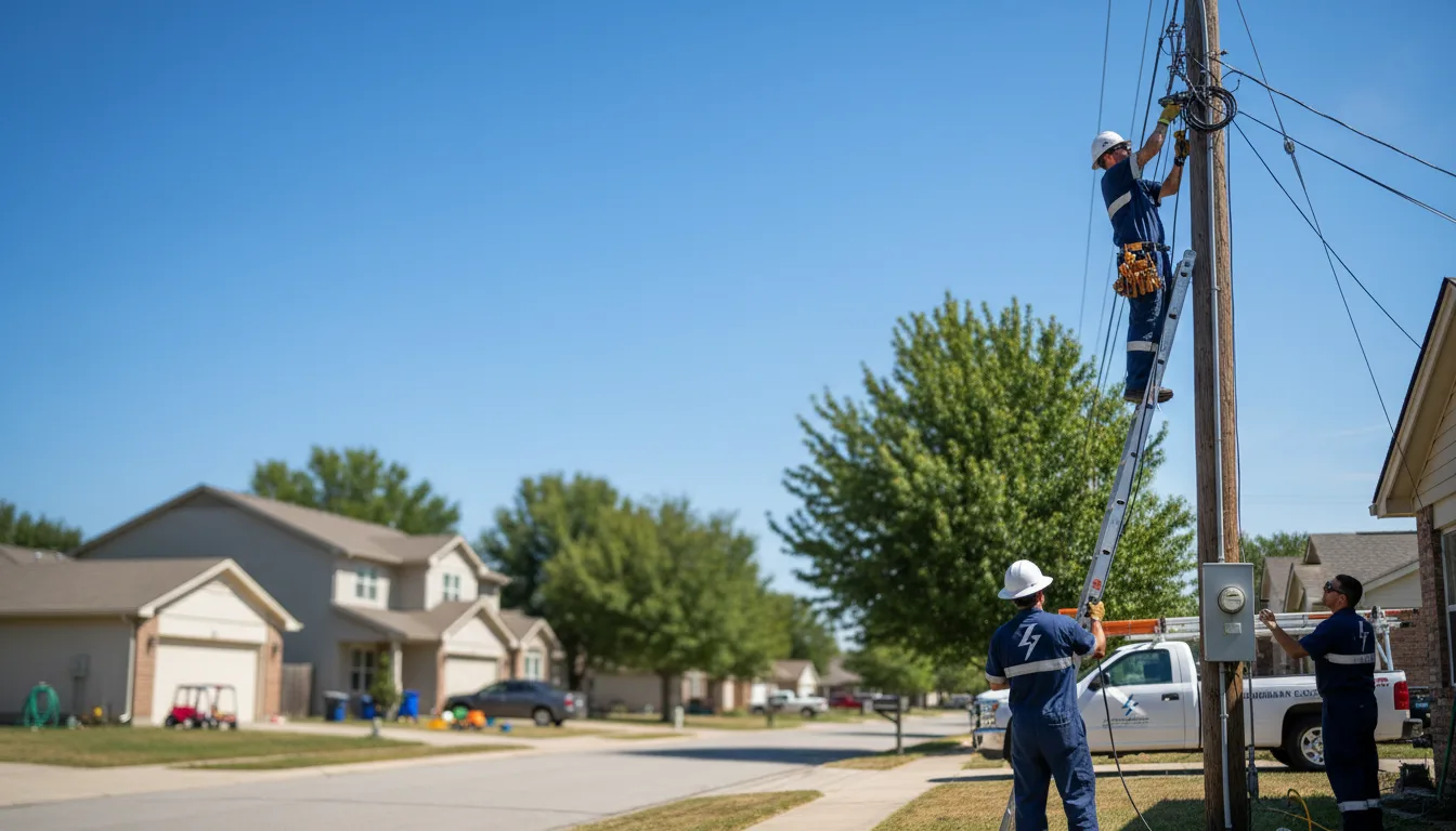 Residential electrician providing installation services in Mill City, OR